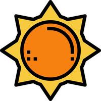 Sun icon illustration vector