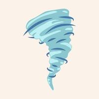 Tornado line art shape Illustration. Hurricane hand drawn design cartoon element template vector