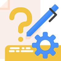 What is a question mark icon vector