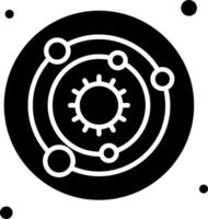 A black and white icon of a machine vector