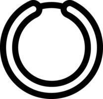 A black and white circle with a small hole in it vector