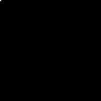 A black square with a white circle in the middle vector
