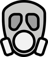 A gas mask icon on a white background vector