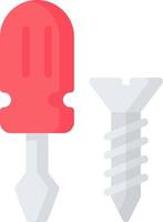 Screws and screws on a white background vector
