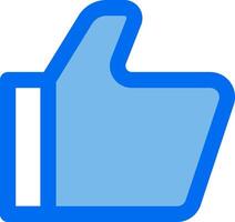 Like button icon vector