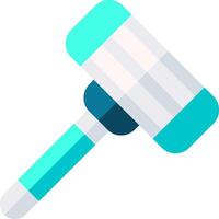 A judge's gavel icon on a white background vector