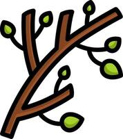 A branch with leaves and leaves on it vector