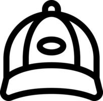 A baseball cap with an oval on it vector