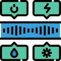 Battery icon set illustration vector