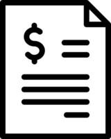 A document with a dollar sign on it vector