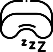 A black and white image of a sleeping face vector