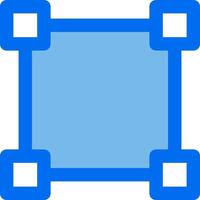 A square with blue squares on it vector