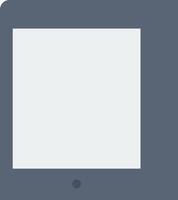 A tablet with a blank screen on it vector