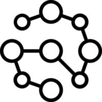 A black and white image of a circle with circles around it vector