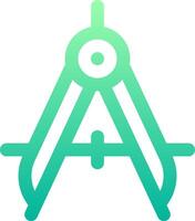 The logo for a compass with a green and blue color scheme vector