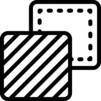 A black and white square with a square in the middle vector