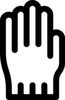 A glove icon with a hand in it vector