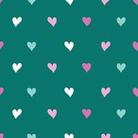 Seamless pattern with pastel hearts, creating an abstract universal background perfect for Valentine's Day designs. Soft and romantic illustration. vector