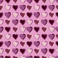 Seamless pattern with hearts. Can be used for wrapping paper and fabrics and children's clothing print and holiday. Background for Valentine's Day vector