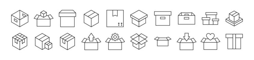 Box as Post and Delivery vector