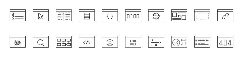 Brackets, Arrows, Gear etc Related Image Collection. Editable Stroke. Perfect for Infographics, Articles, Books, Flyers, Banners vector