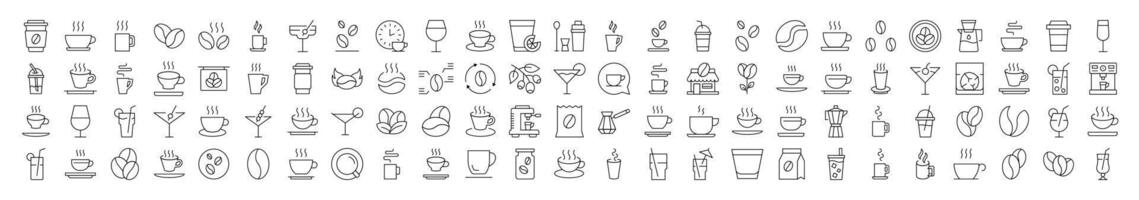 Coffee, Tee, Cups, Grain Related Line Icon for Websites, Apps, Infographics Other Purposes vector