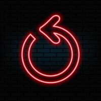Abstract neon arrow icon animation background. Right arrow globe neon icon. Up right neon arrow. neon arrow sign..red vector