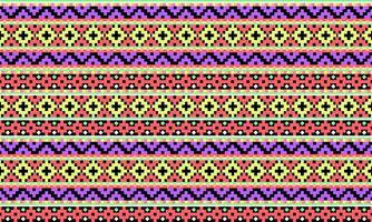 a detailed pattern create from colorful pixels , design for fabric or various pattern printing works. vector