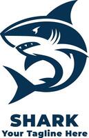 Simple Logo Shark Design Illustration vector