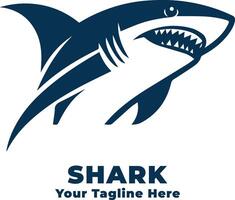 Logo Shark Simple Design Illustration vector
