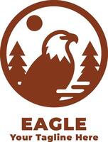 Simple Logo Eagle Illustration vector