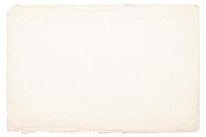 beige paper texture background, old page with torn edges isolated on white photo
