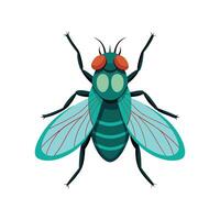 Fly icon in flat style vector