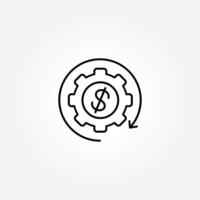 Gear icon set. Gear Settings symbol, cogwheel. Functions symbol. Settings icon Illustration. vector