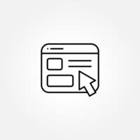 interface icon illustration. black interface icon designed in outline, style can be used for web, mobile, ui vector