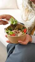 Enjoy a Healthy Salad Bowl made with Fresh Ingredients and bursting with Delicious Flavor video