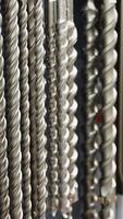 Set of drill bits in hardware shop. Vertical video