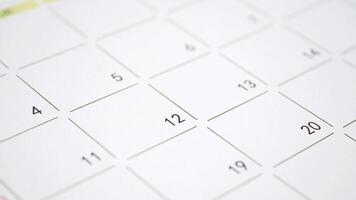 deadline concept with red mark on calendar date video