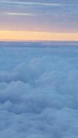 A view of the sky from an airplane window photo