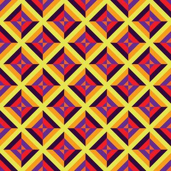 un vistoso modelo con cuadrícula y triangulos vector