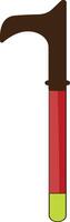 A red and green bottle with a handle vector