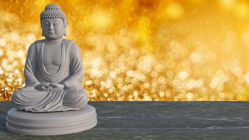 The buddha for religion or background concept 3d rendering. photo