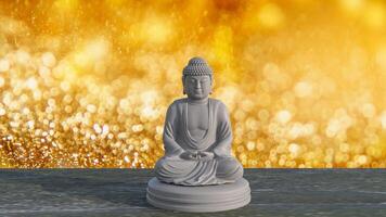 The buddha for religion or background concept 3d rendering. photo