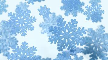 The Snow flakes for Background concept 3d rendering. photo