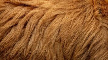 Close-up of soft brown fur with a smooth, silky texture. photo