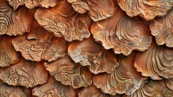 Close up of the textured bark of a tree. photo
