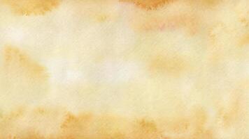 Abstract beige watercolor background with orange splashes photo