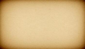 Light brown kraft paper texture background, textured beige background paper or canvas, vignette effect photo