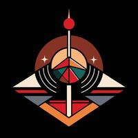The logo for the band is a geometric design vector