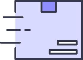 A file folder icon with a line vector